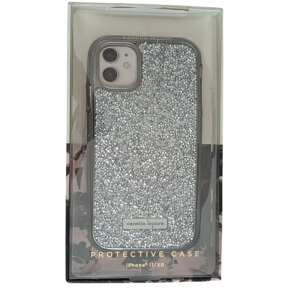 Nanette Lepore iPhone 11 XR Silver Iridescent Phone Case